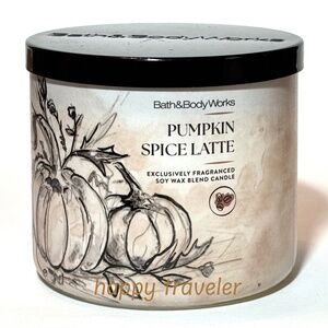 PUMPKIN SPICED LATTE 3 Wick Candle